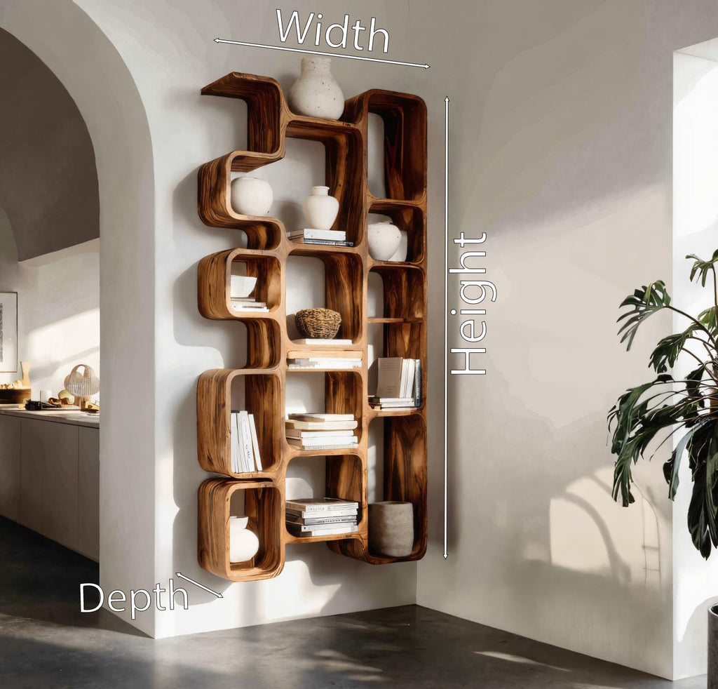 Modern Bookshelf With Integrated Compartments For Living Room