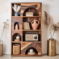 Modern Arch Bookshelf For Living Room Or Office
