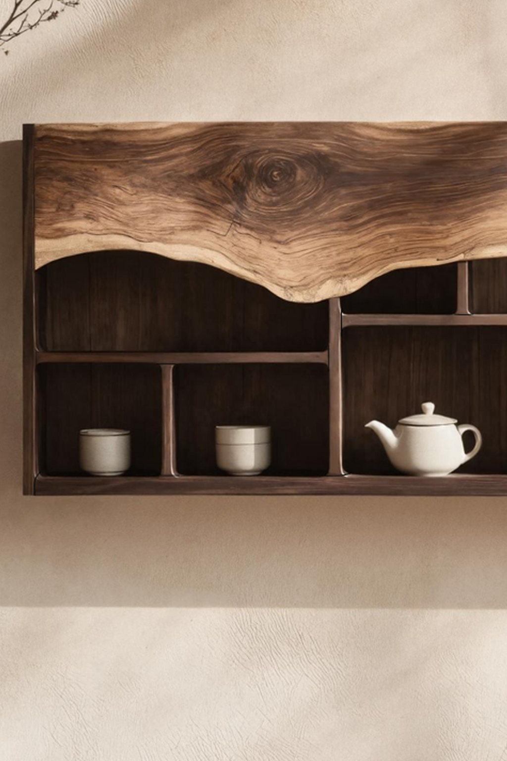 Farmhouse Bookshelf In Solid Wood For Living Room Style